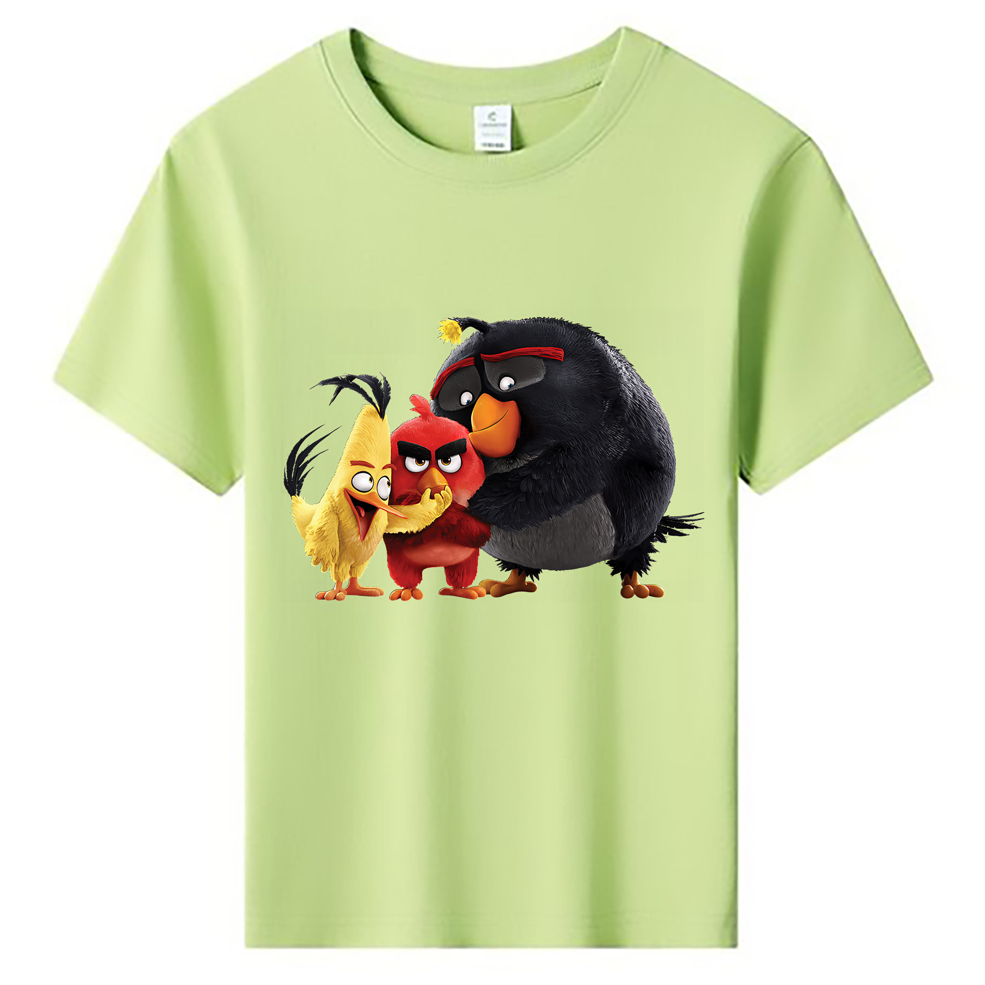 （画像用） Angry Birds アングリーバード 綿100％キッズTシャツ（フロントプリント）